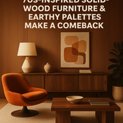 Retro Revival: Why ’70s-Inspired Solid-Wood Furniture & Earth-Toned Palettes Are Back in a Big Way (2025 UK Edition)