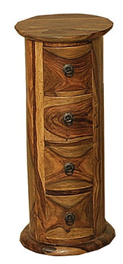 Jaal: 4 Drawer Round Chest