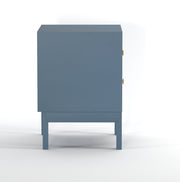 Sattva: Mango Wood & Cane 2 Drawer Bed Side