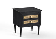 Samana - Mango Wood & Cane Maharaja Bedside Table