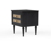 Samana - Mango Wood & Cane Maharaja Bedside Table