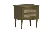 Samana - Mango Wood & Cane Maharaja Bedside Table