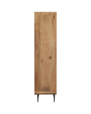Riddhi - Mango Wood & Cane Wardrobe With Metal Legs