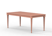 Vipula: Mango Wood 6 seater Dining Table With Turned Legs
