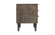 Manas: Mango Wood & Cane TV Cabinet With Turned Legs