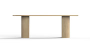 Aditi: Mango Wood Dining Table with Fluted Pillar Legs