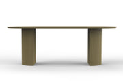 Aditi: Mango Wood Dining Table with Fluted Pillar Legs