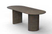 Aditi: Mango Wood Dining Table with Fluted Pillar Legs