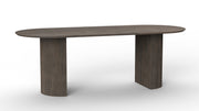 Aditi: Mango Wood Dining Table with Fluted Pillar Legs