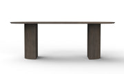 Aditi: Mango Wood Dining Table with Fluted Pillar Legs