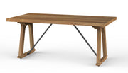 Ananda: Mango Wood Dining Table with Metal Bars