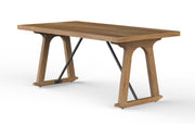 Ananda: Mango Wood Dining Table with Metal Bars