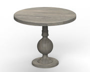 Arpana: Mango Wood Round Dining Table With Pedestal Base
