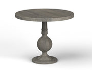 Arpana: Mango Wood Round Dining Table With Pedestal Base