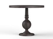 Arpana: Mango Wood Round Dining Table With Pedestal Base