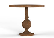 Arpana: Mango Wood Round Dining Table With Pedestal Base