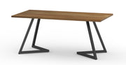 Gambhira: Mango Wood Dining Table With Metal Legs