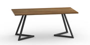 Gambhira: Mango Wood Dining Table With Metal Legs
