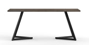 Gambhira: Mango Wood Dining Table With Metal Legs