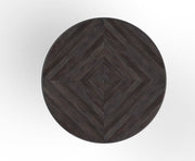 Chakra: Mango Wood Round Dining Table With Metal Base