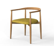 Jiva: Mango Wood Curved Dining Chair