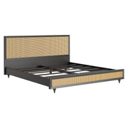 Tapas: Mango Wood & Cane King Bed Without Storage