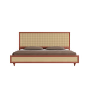 Tapas: Mango Wood & Cane King Bed Without Storage