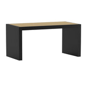 Gamya: Mango Wood Coffee Table With Cane on Top