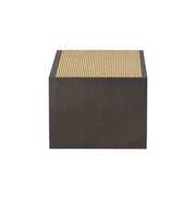 Gamya: Mango Wood Coffee Table With Cane on Top