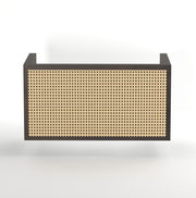 Gamya: Mango Wood Coffee Table With Cane on Top