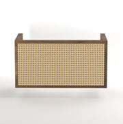 Gamya: Mango Wood Coffee Table With Cane on Top