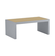 Gamya: Mango Wood Coffee Table With Cane on Top