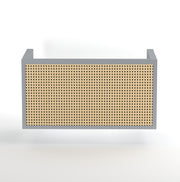 Gamya: Mango Wood Coffee Table With Cane on Top