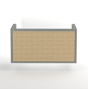 Gamya: Mango Wood Coffee Table With Cane on Top