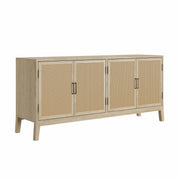 Mithya: Mango Wood & Cane 4 Door Sideboard