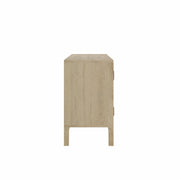 Mithya: Mango Wood & Cane 4 Door Sideboard