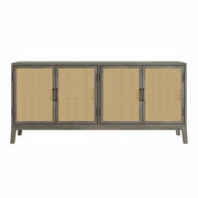 Mithya: Mango Wood & Cane 4 Door Sideboard