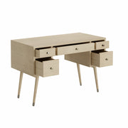Akshara: Mango Wood Study Desk With 5 Drawers