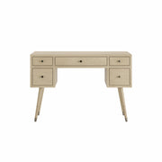 Akshara: Mango Wood Study Desk With 5 Drawers