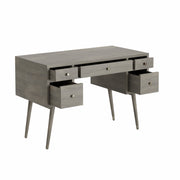 Akshara: Mango Wood Study Desk With 5 Drawers