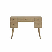 Akshara: Mango Wood Study Desk With 5 Drawers