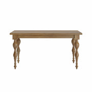 Ruchi: Mango Wood Dining Table With Curved Legs