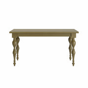 Ruchi: Mango Wood Dining Table With Curved Legs