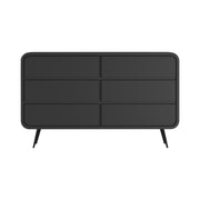 Prakriti: Mango Wood 6 Drawer Chest With Metal Legs