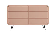 Prakriti: Mango Wood 6 Drawer Chest With Metal Legs