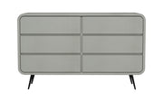 Prakriti: Mango Wood 6 Drawer Chest With Metal Legs