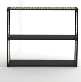 Aham: Mango Wood & Cane Console Table