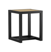 Samsara: Mango Wood Set of Two Accent Table With Cane Top