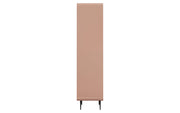 Kalpa: Mango Wood & Cane 2 Door 2 Drawer Wardrobe With Metal Legs