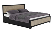 Nirvana: Mango Wood & Cane King Bed With Storage